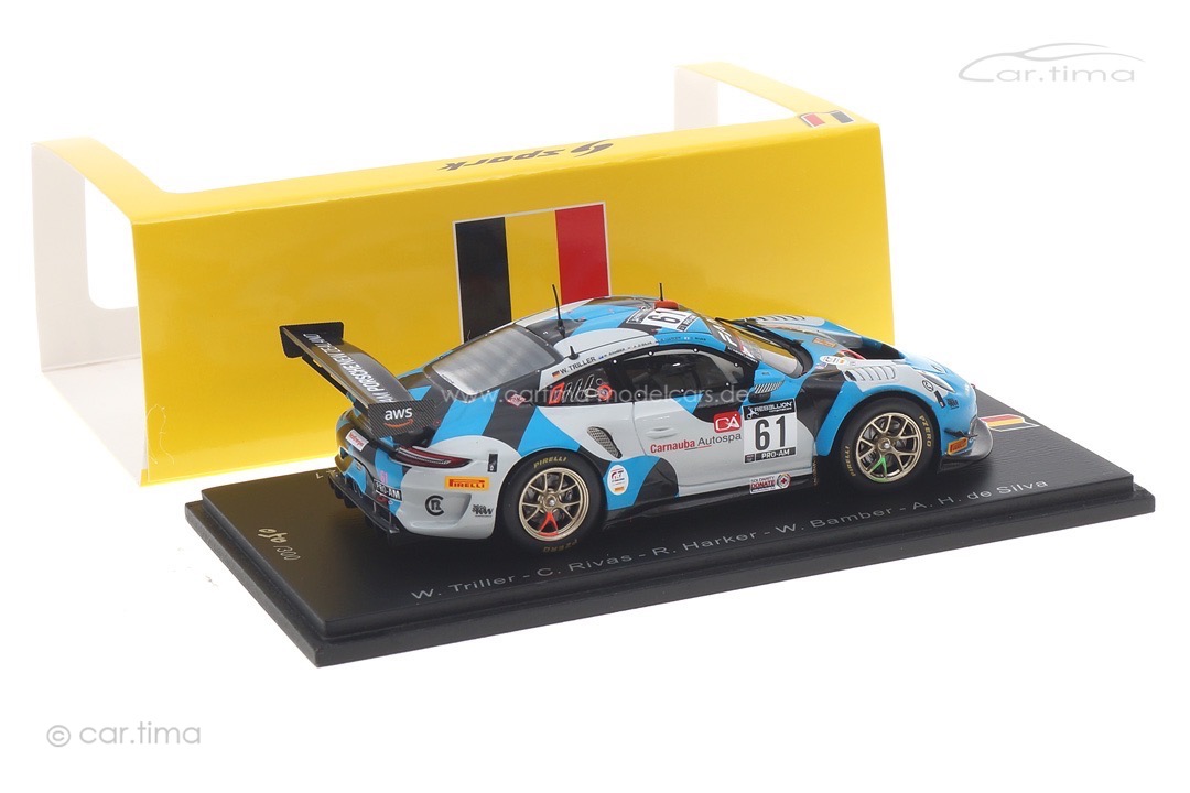 Porsche 911 GT3 R 24h Spa 2021 Triller/Rivas/Harker/Bamber Spark 1:43 SB445