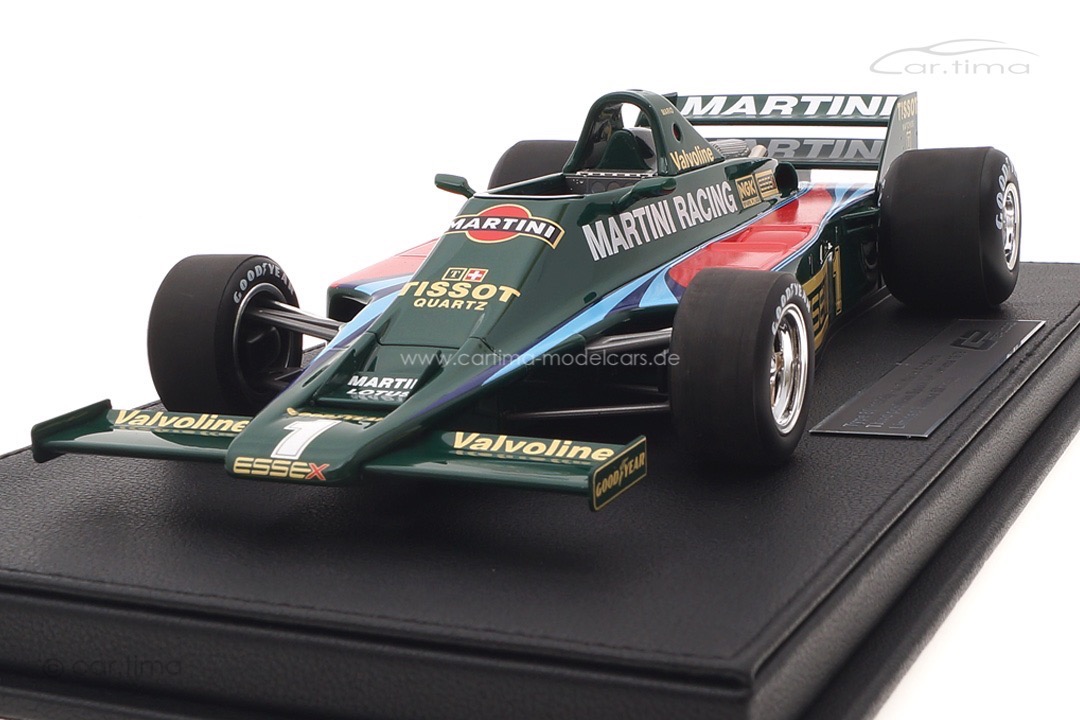 Lotus 80 Cosworth V8 F1 GP Spanien 1979 Mario Andretti inkl. Vitrine GP Replicas 1:18 GP065A