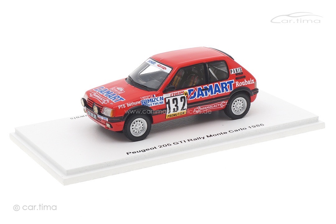 Peugeot 205 GTI Rally Monte Carlo 1986 Delecour/Pauwels Spark 1:43 S9456 Peugeot 205 GTI Rally Monte Carlo 1986 Delecour/Pauwels Spark 1:43 S9456
