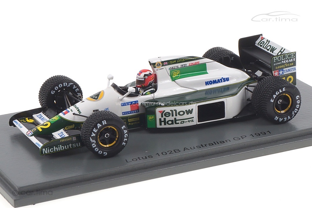 Lotus 102B GP Australien 1991 Johnny Herbert Spark 1:43 S4591 Lotus 102B GP Australien 1991 Johnny Herbert Spark 1:43 S4591