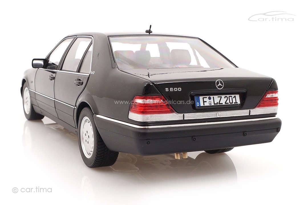 Mercedes-Benz S-Klasse S600 W140 Limousine Obsidian black met. Norev 1:18 183045
