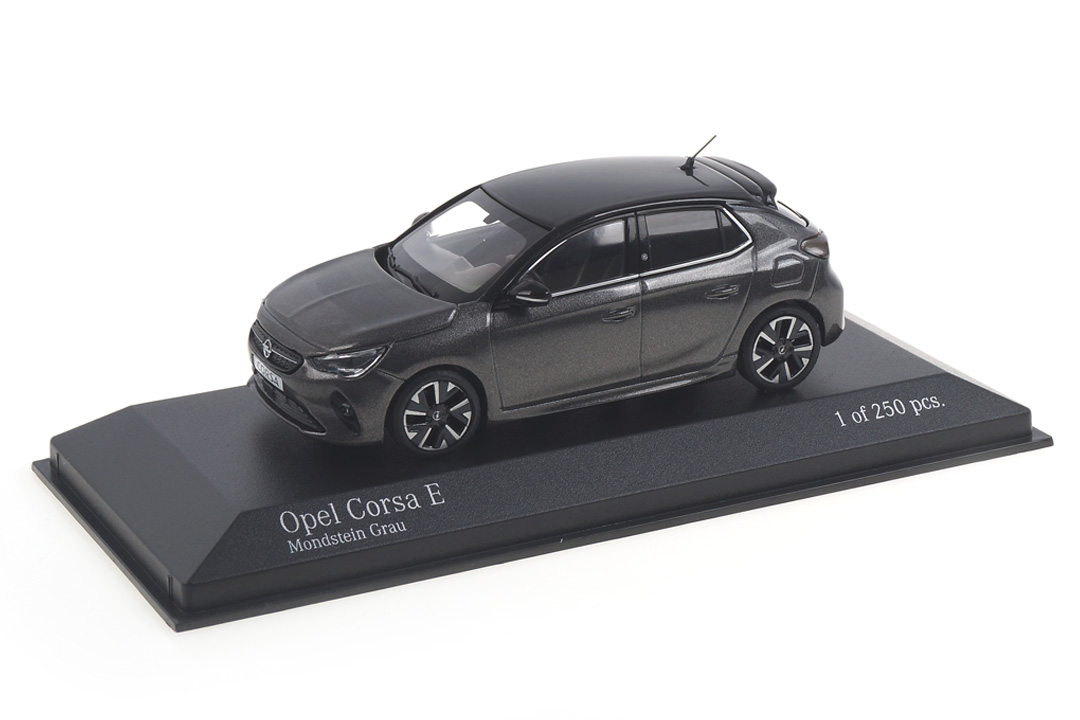 Opel Corsa E Mondstein Grau Minichamps 1:43 410049004 Opel Corsa E Mondstein Grau Minichamps 1:43 410049004