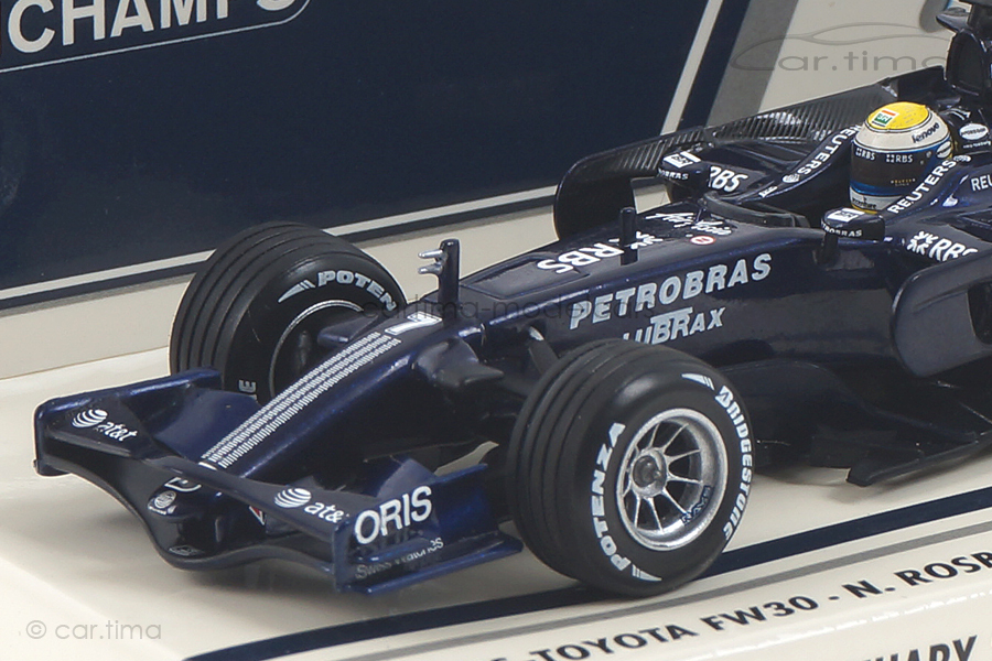 Williams Toyota FW30 Test Valencia 2008 Rosberg Minichamps 1:43 400080407 Williams Toyota FW30 Test Valencia 2008 Rosberg Minichamps 1:43 400080407