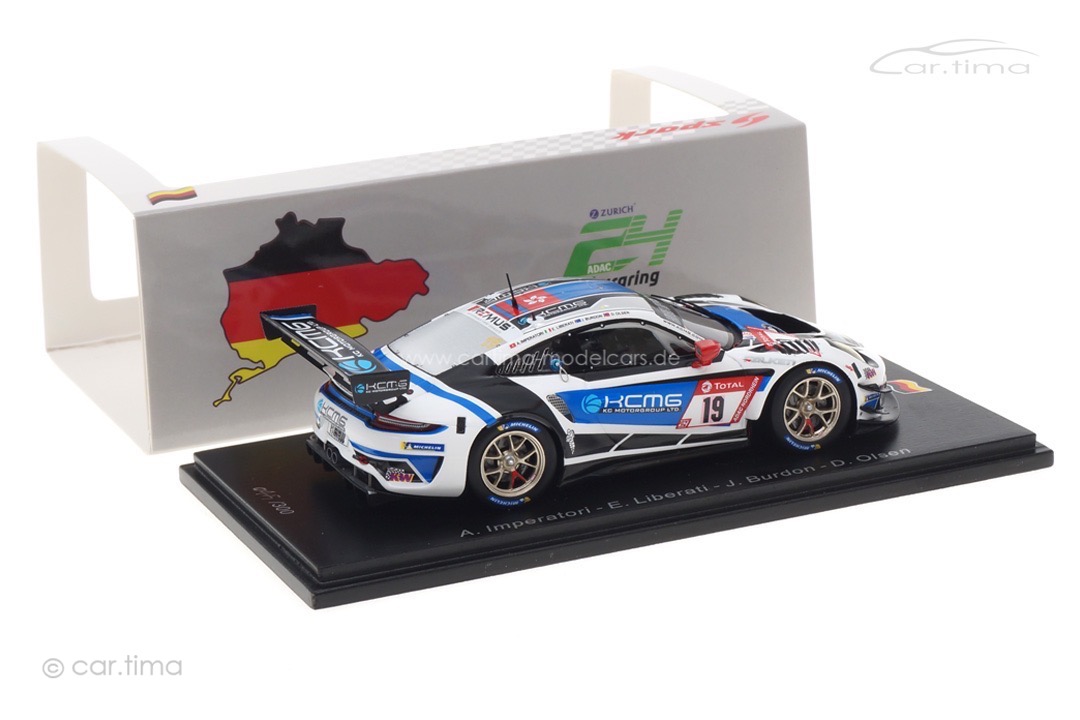 Porsche 911 GT3 R 24h Nürburgring 2020 Burdon/Imperatori/Liberati/Olsen Spark 1:43 SG708 Porsche 911 GT3 R 24h Nürburgring 2020 Burdon/Imperatori/Liberati/Olsen Spark 1:43 SG708