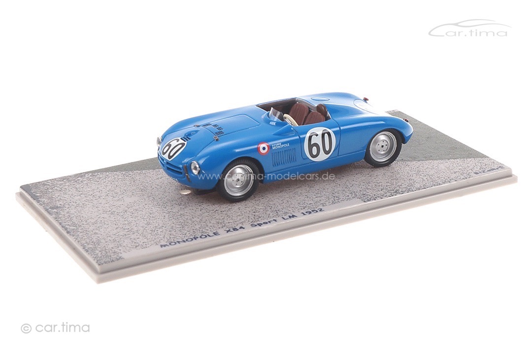 Monopole X84 Sport 24h Le Mans 1952 Dussous/Hemard Bizarre 1:43 BZ469 Monopole X84 Sport 24h Le Mans 1952 Dussous/Hemard Bizarre 1:43 BZ469