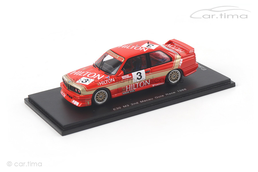 BMW E30 M3 Macau Guia Race 1988 Markus Oestreich Spark 1:43 SA036 BMW E30 M3 Macau Guia Race 1988 Markus Oestreich Spark 1:43 SA036