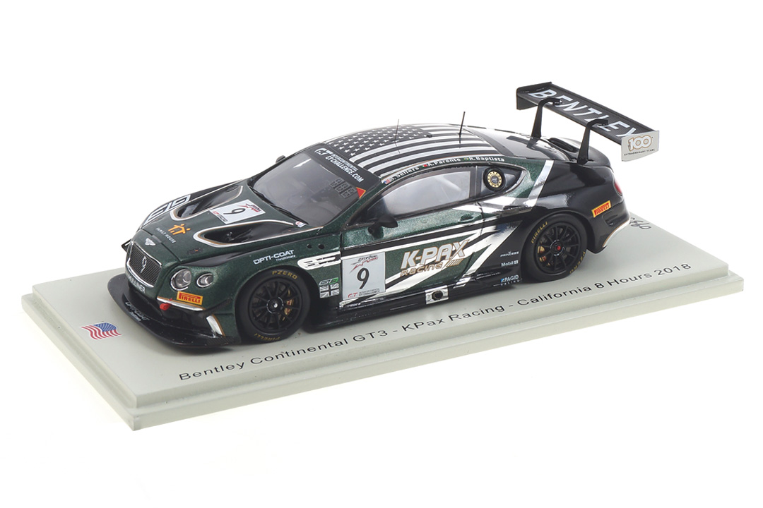 Bentley Continental GT3 8h California 2018 Baptista/Parente/Sellers Spark 1:43 US063