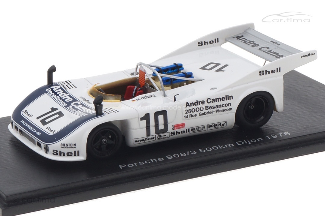 Porsche 908/3 500km Dijon 1976 Wollek/Godel Spark 1:43 S2338