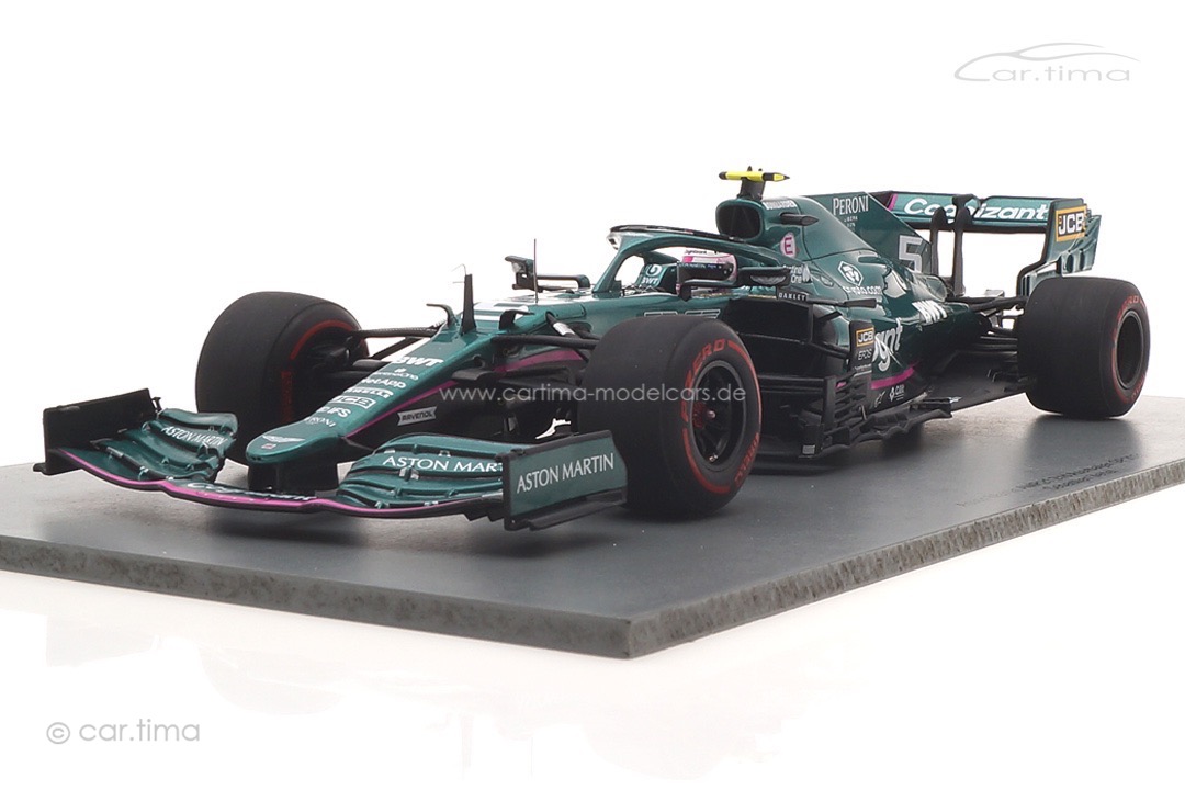 Aston Martin AMR21 GP Azerbaijan 2021 Sebastian Vettel/pit board Spark 1:18 18S598 Aston Martin AMR21 GP Azerbaijan 2021 Sebastian Vettel/pit board Spark 1:18 18S598
