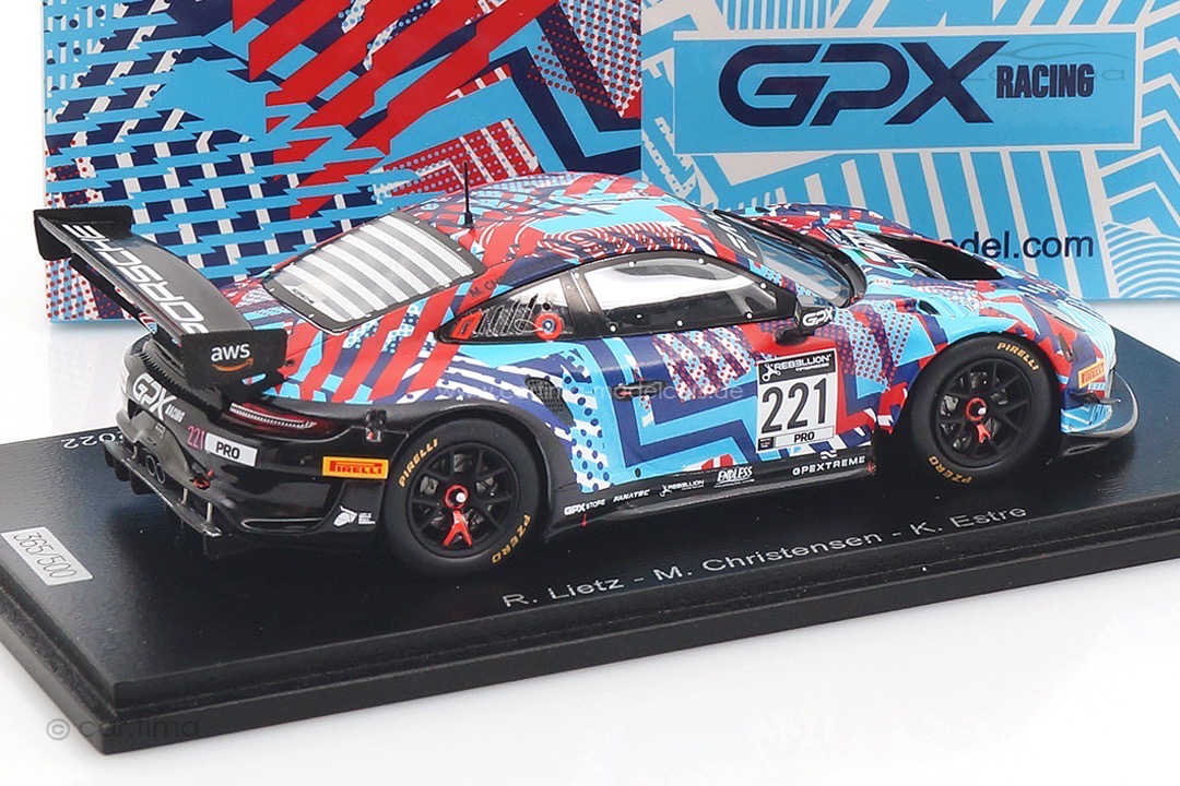 Porsche 911 GT3 R Spa Test 2022 Christensen/Estre/Lietz Spark 1:43 SP429