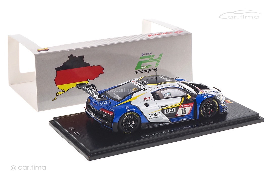 Audi R8 LMS GT3 24h Nürburgring 2020 Aust/Bollrath/Frey/Henzel Spark 1:43 SG713 Audi R8 LMS GT3 24h Nürburgring 2020 Aust/Bollrath/Frey/Henzel Spark 1:43 SG713