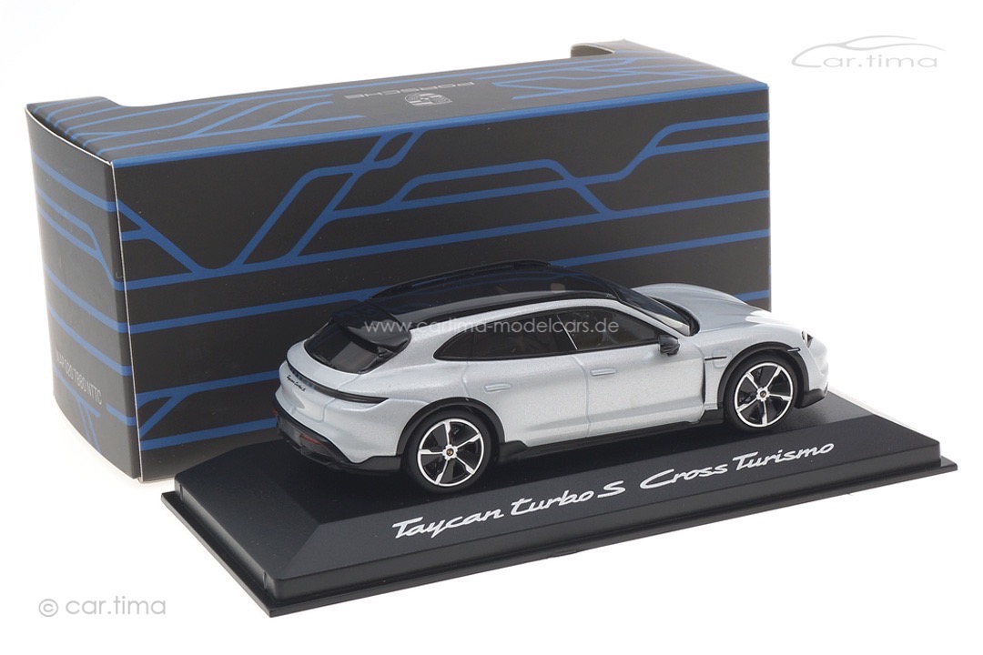 Porsche Taycan Turbo S Cross Turismo Eisgraumet. IAA 2021 Minichamps 1:43 WAP0207880NTTC
