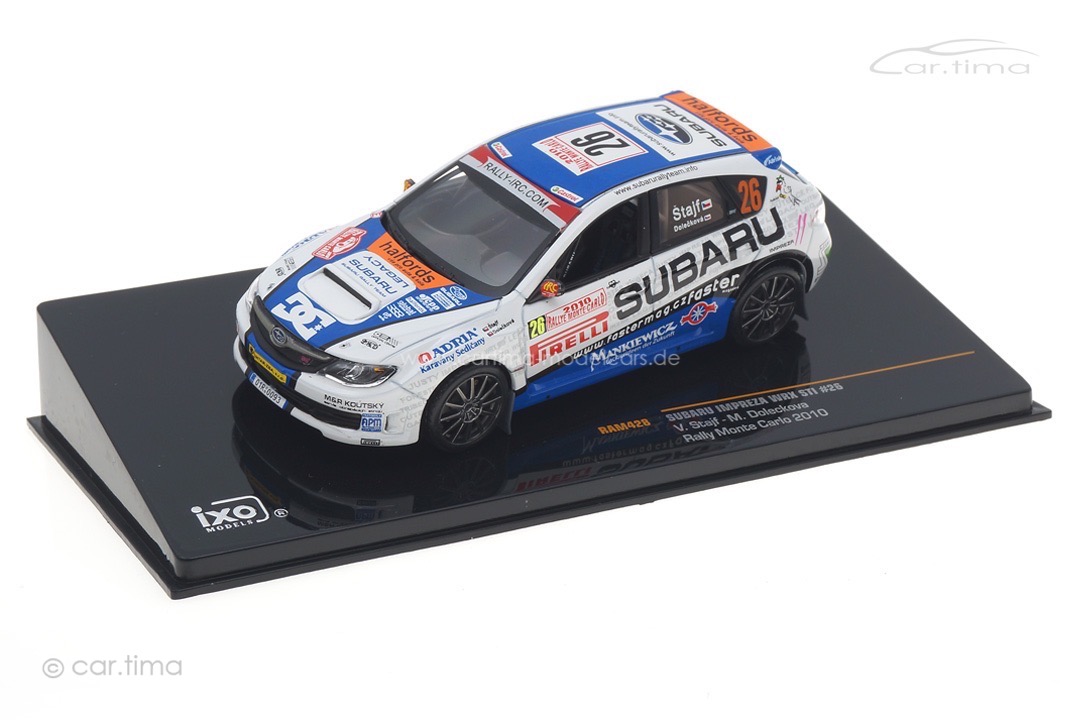 Subaru Impreza WRX STI Rallye Monte Carlo 2010 Stajf/Doleckova IXO 1:43 RAM428