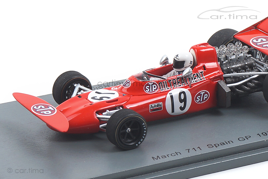 March 711 GP Spanien 1971 Alex Soler-Roig Spark 1:43 S7160 March 711 GP Spanien 1971 Alex Soler-Roig Spark 1:43 S7160