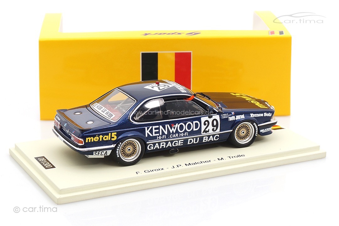 BMW 635 CSI 24h Spa 1986 Giroix/Malcher/Trolle Spark 1:43 SB671