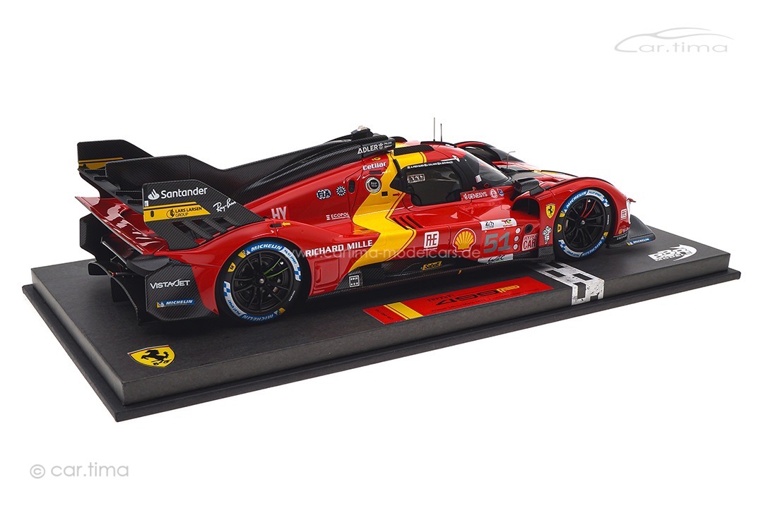 Ferrari 499P Winner 24h Le Mans 2023 Guidi/Calado/Giovinazzi BBR 1:18 P18239 Ferrari 499P Winner 24h Le Mans 2023 Guidi/Calado/Giovinazzi BBR 1:18 P18239