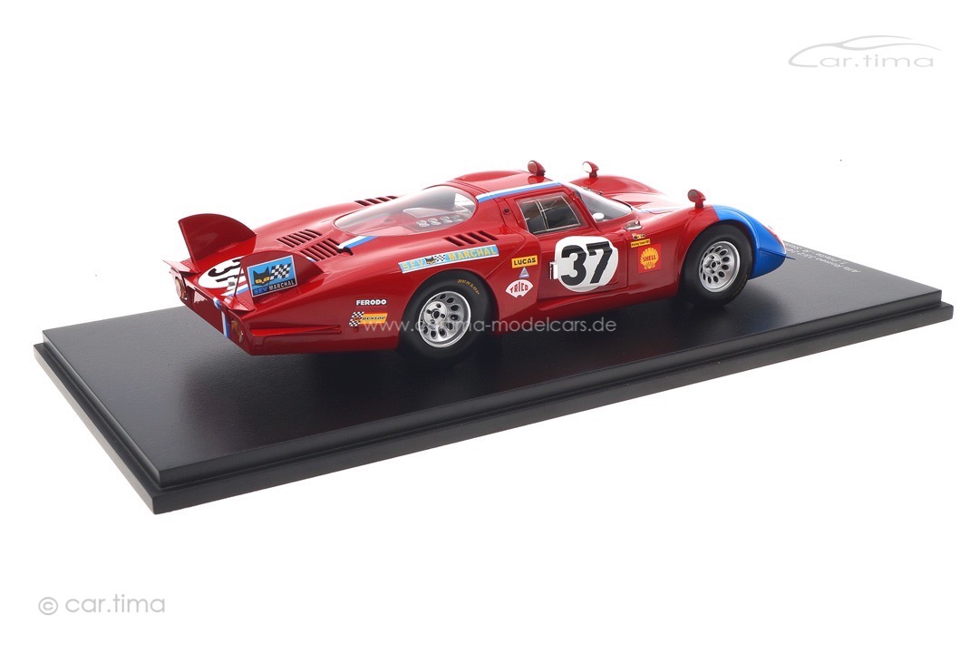 Alfa Romeo 33/2 24h Le Mans 1968 Pilette/Slotemaker Spark 1:18 18S512 Alfa Romeo 33/2 24h Le Mans 1968 Pilette/Slotemaker Spark 1:18 18S512