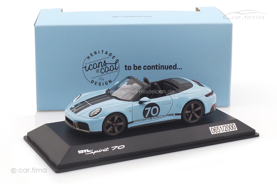 Porsche 911 (992) Carrera GTS Spirit 70 Meissenblau Spark 1:43 WAP0200550SGTS