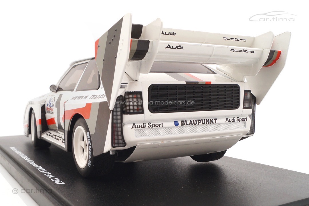 Audi Sport quattro S1 E2 Winner Pikes Peak Hill 1987 Walter Röhrl Werk83 1:18 W1802801