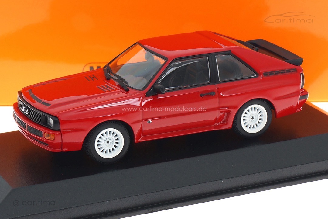 Audi Sport quattro 1984 rot/Rad weiß Minichamps 1:43 940012120 Audi Sport quattro 1984 rot/Rad weiß Minichamps 1:43 940012120