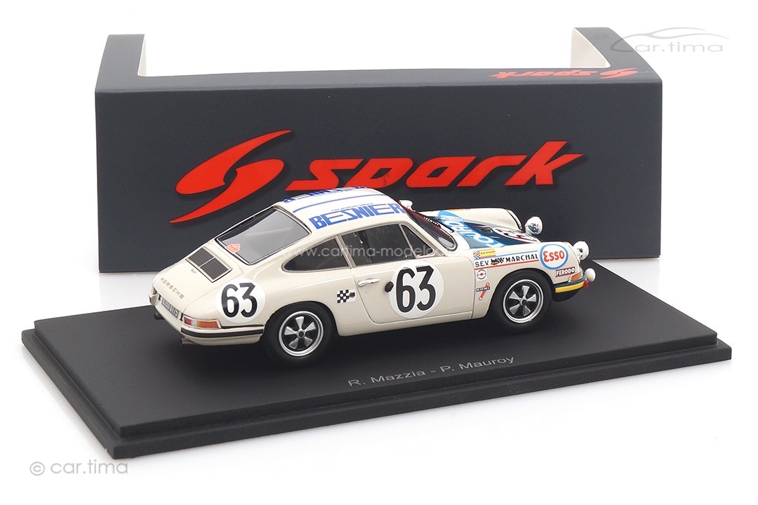 Porsche 911 T 24h Le Mans 1969  Mazzio/Mauroy Spark 1:43 S9750