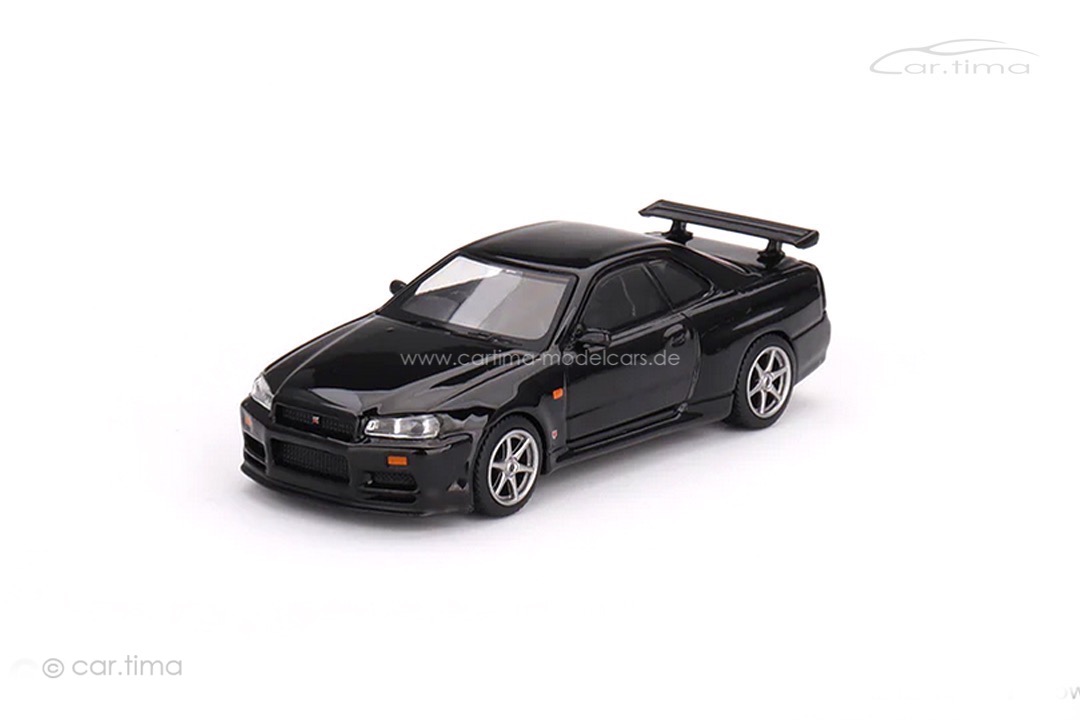 Nissan Skyline GT-R (R34) V-Spec Black Pearl  MINI GT 1:64 MGT00570-R