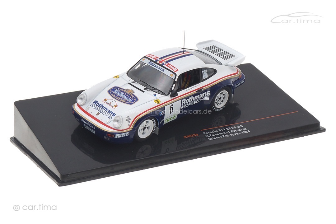 Porsche 911 SC/RS Winner Rallye 24h Ypres 1984 Toivonen/Grindrod IXO 1:43 RAC335LQ Porsche 911 SC/RS Winner Rallye 24h Ypres 1984 Toivonen/Grindrod IXO 1:43 RAC335LQ