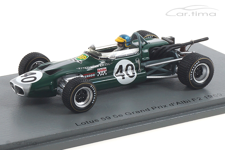 Lotus 59 Grand Prix d'Albi F2 1969 Ronnie Peterson Spark 1:43 SF187 Lotus 59 Grand Prix d'Albi F2 1969 Ronnie Peterson Spark 1:43 SF187
