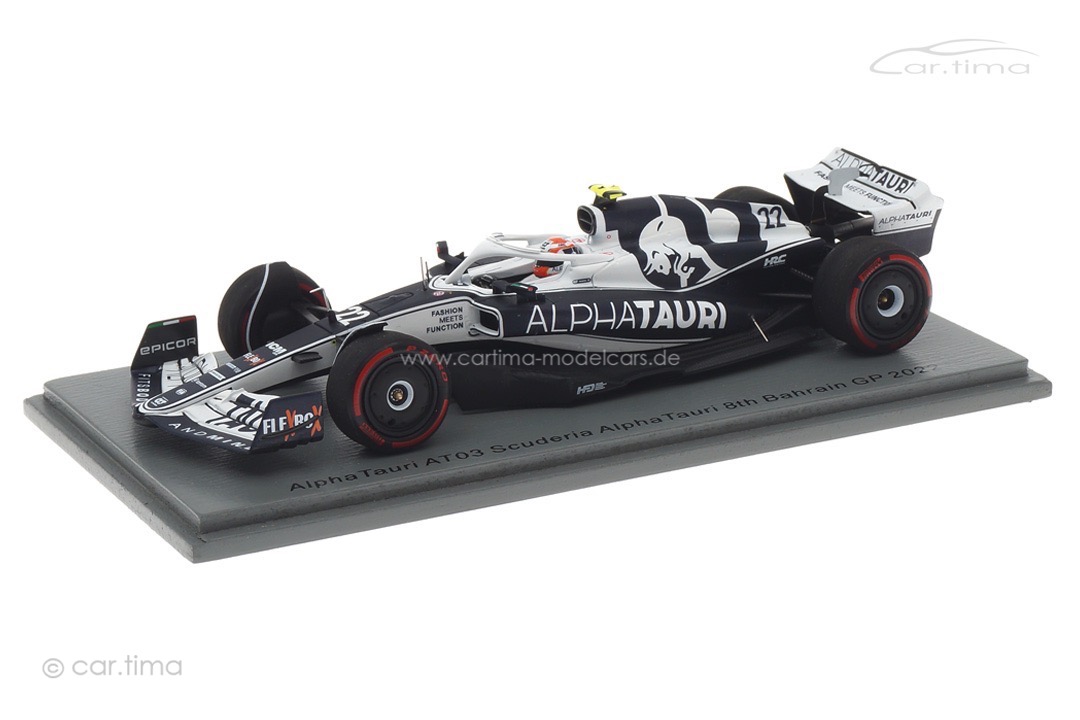 AlphaTauri AT03 GP Bahrain 2022 Yuki Tsunoda Spark 1:43 S8527 AlphaTauri AT03 GP Bahrain 2022 Yuki Tsunoda Spark 1:43 S8527