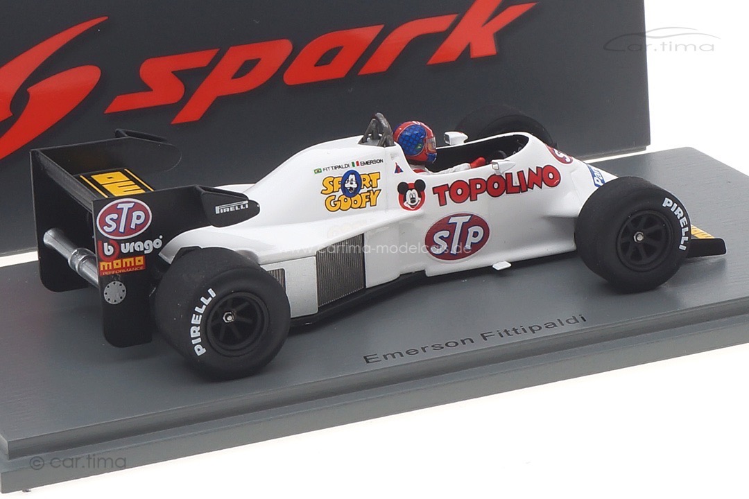 Spirit 101 Test Brasilien 1984 Emerson Fittipaldi Spark 1:43 S3925 Spirit 101 Test Brasilien 1984 Emerson Fittipaldi Spark 1:43 S3925
