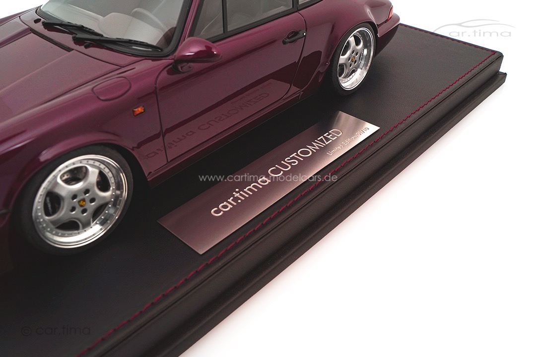 Porsche 911 (964) Carrera 2 Amethyst met. Speedline real alloy rims car.tima CUSTOMIZED 1:18 Porsche 911 (964) Carrera 2 Amethyst met. Speedline real alloy rims car.tima CUSTOMIZED 1:18