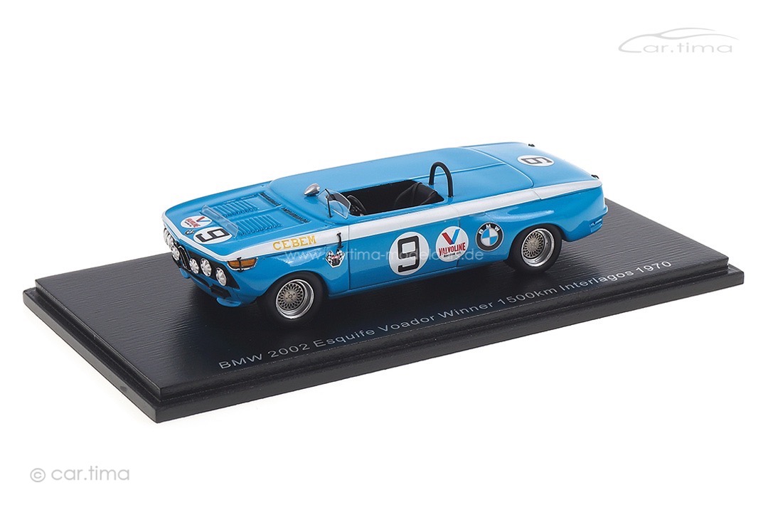 BMW 2002 Esquife Vodoar Winner Interlagos 1970 Balder/Cayres Spark 1:43 S2813 BMW 2002 Esquife Vodoar Winner Interlagos 1970 Balder/Cayres Spark 1:43 S2813