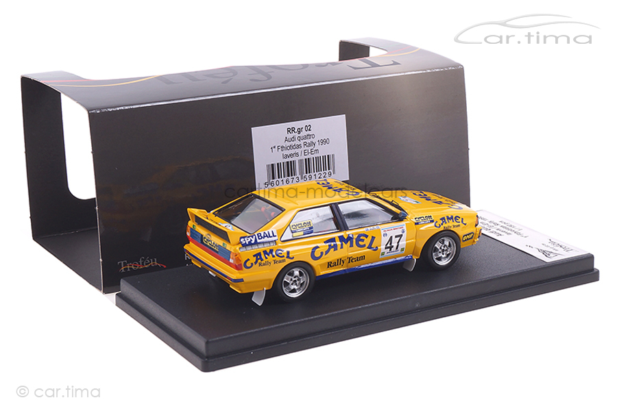 Audi Quattro Winner Rallye Fthiotidas 1990 Iaveris/El-Em Trofeu 1:43 RRGR02 Audi Quattro Winner Rallye Fthiotidas 1990 Iaveris/El-Em Trofeu 1:43 RRGR02