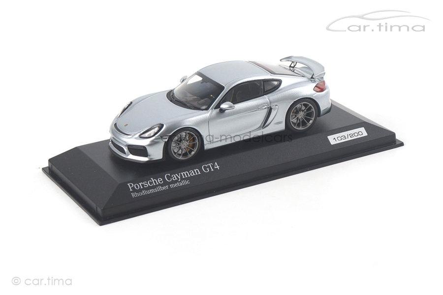 Porsche Cayman GT4 Rhodiumsilber Minichamps 1:43 CA04316071 Porsche Cayman GT4 Rhodiumsilber Minichamps 1:43 CA04316071