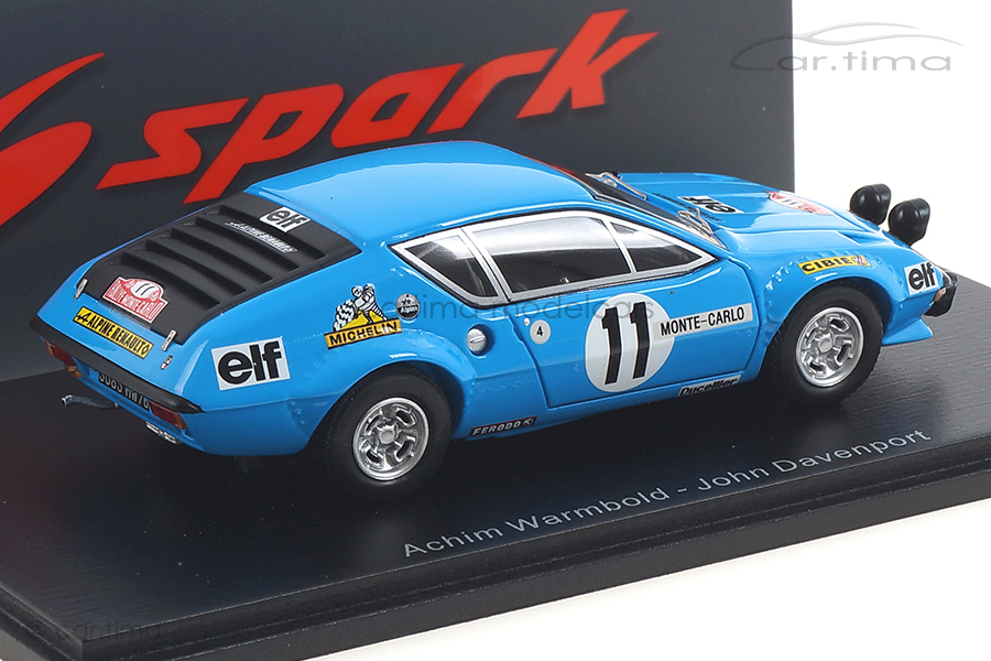 Alpine A310 Rallye Monte Carlo 1975 Warmbold/Davenport Spark 1:43 S5494 Alpine A310 Rallye Monte Carlo 1975 Warmbold/Davenport Spark 1:43 S5494