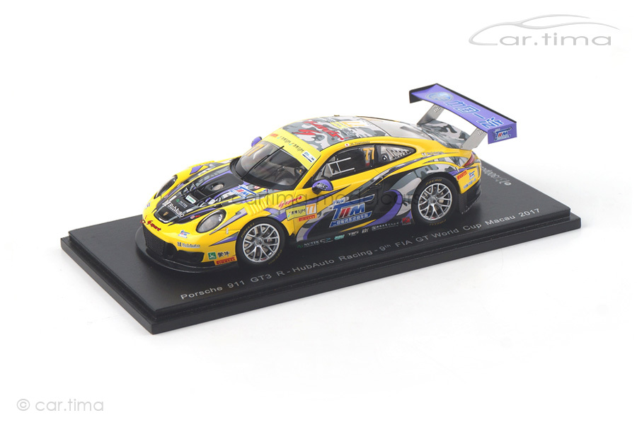 Porsche 911 GT3 R Macau 2017 Hiroki Yoshimoto Spark 1:43 SA142