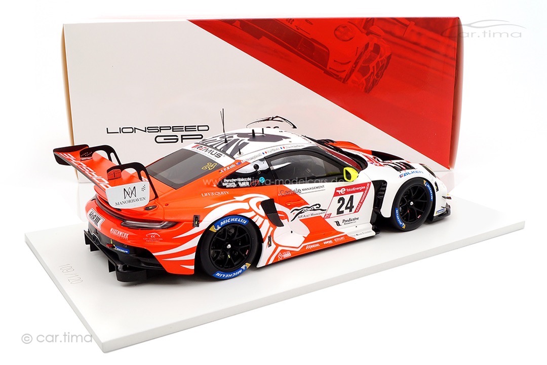 Porsche 911 GT3 R 24h Nürburgring 2023 Lionspeed GP by Car Collection Spark 1:18 FF026