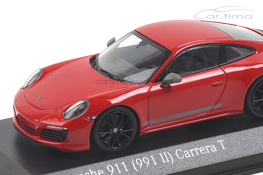 Porsche 911 (991 II) Carrera T Indischrot/Rad schwarz Minichamps 1:43 CA04319002B