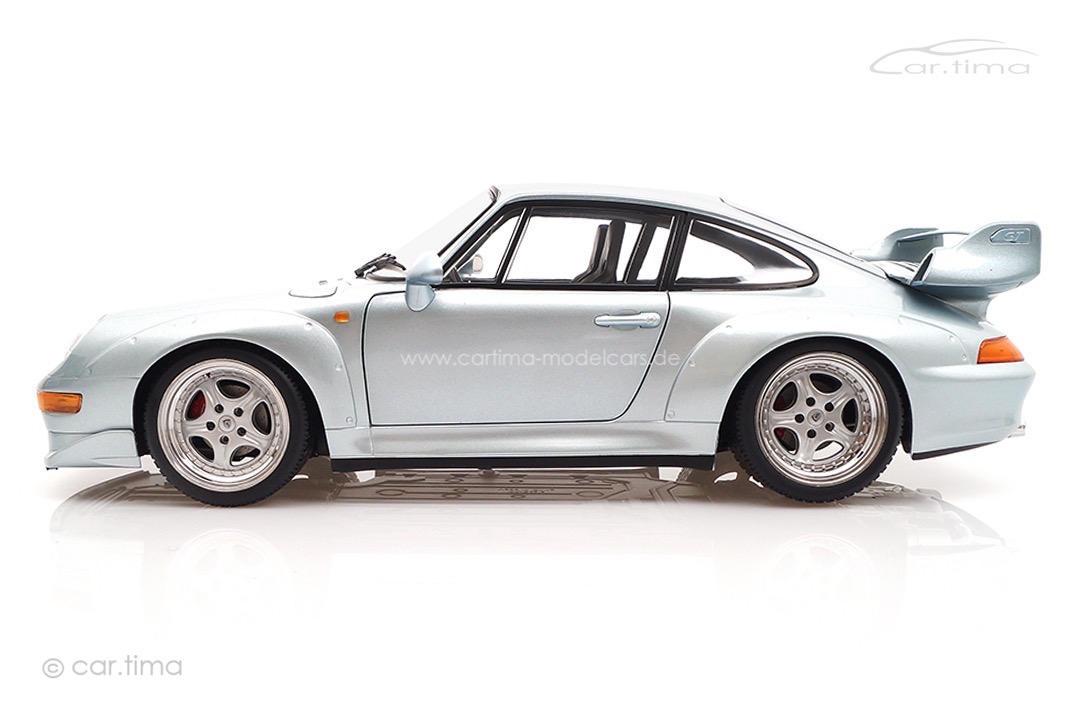 Porsche 911 (993) GT2 Polarsilber inkl. Vitrine KK Scale 1:12 KKDC120281S-VIT
