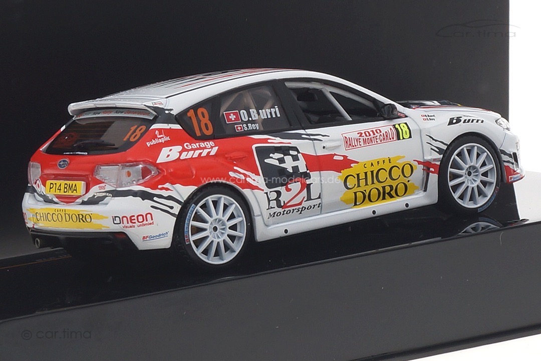 Subaru Impreza WRX STI Rallye Monte Carlo 2010 Burri/Rey IXO 1:43 RAM427