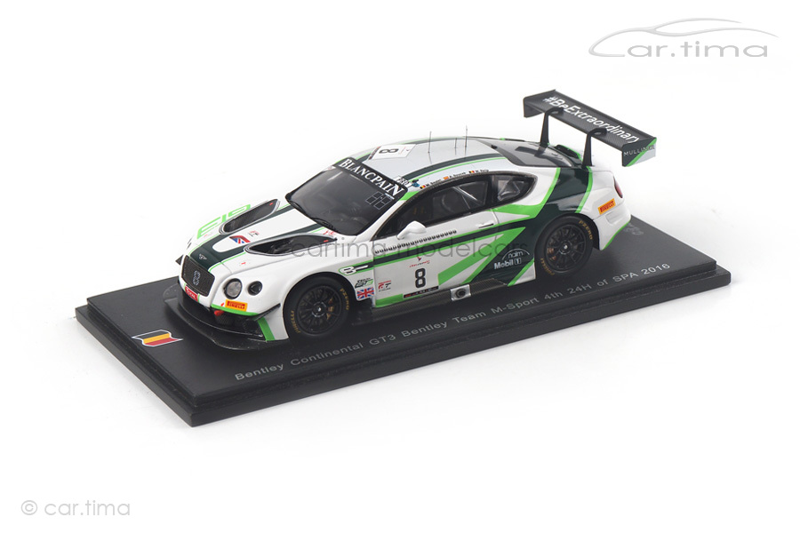 Bentley Continental GT3 24h Spa 2016 Soulet/Soucek/Reip Spark 1:43 SB124 Bentley Continental GT3 24h Spa 2016 Soulet/Soucek/Reip Spark 1:43 SB124