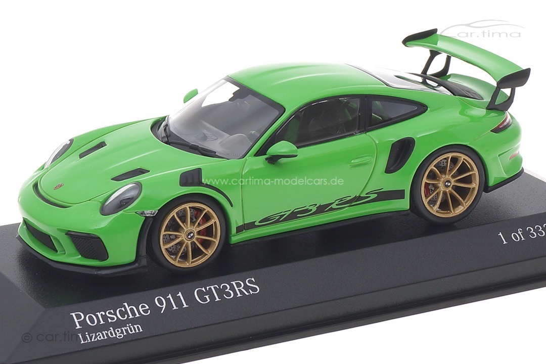 Porsche 911 (991 II) GT3 RS Lizardgrün/Rad Aurum Minichamps 1:43 413067043 Porsche 911 (991 II) GT3 RS Lizardgrün/Rad Aurum Minichamps 1:43 413067043