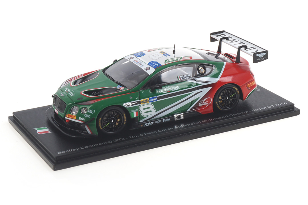 Bentley Continental GT3 Italian GT 2018 Larini/Caffi Spark 1:43 SI007 Bentley Continental GT3 Italian GT 2018 Larini/Caffi Spark 1:43 SI007