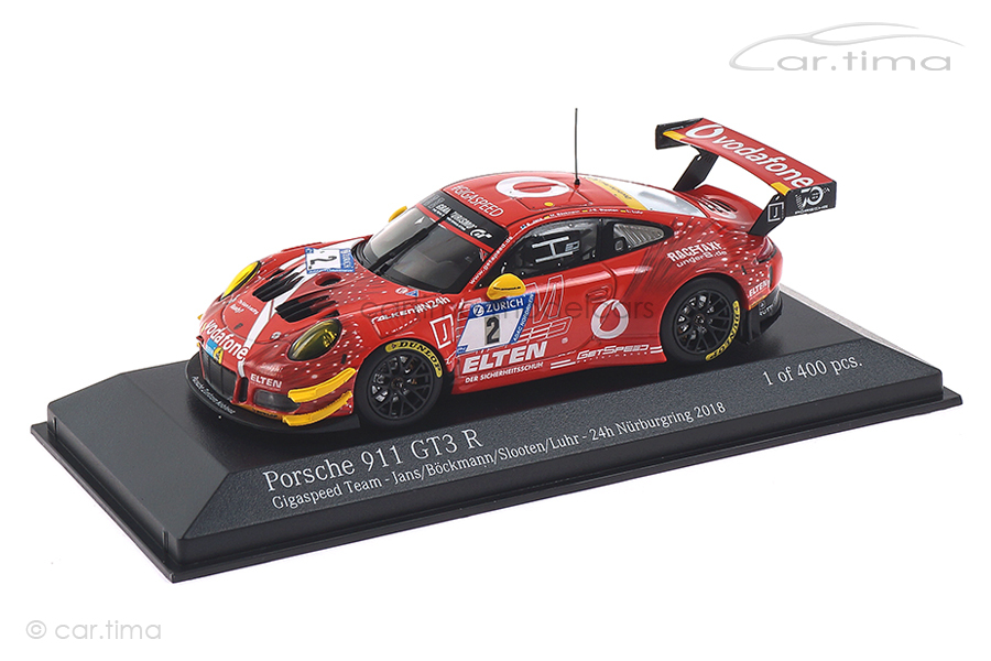 Porsche 911 (991) GT3 R 24h Nürburgring 2018 Boeckmann/Jans/Slooten/Luhr Minichamps 1:43 
