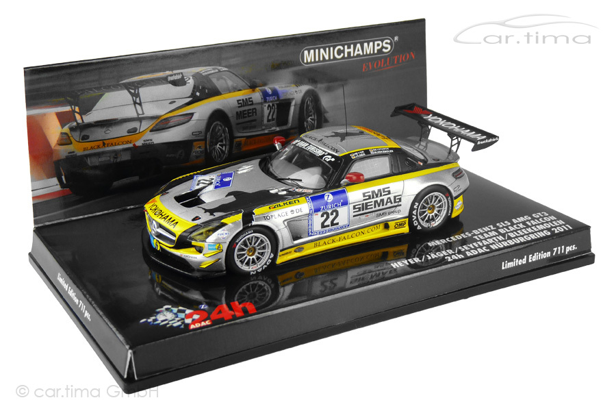 Mercedes-Benz SLS AMG GT3 24h Nürburgring 2011 Bleekemolen/Heyer Minichamps 1:43 437110322