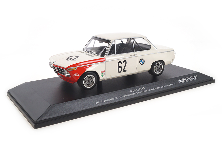 BMW 2002 Class Winner Brands Hatch 1969 Hahne/Quester Minichamps 1:18 155692762 BMW 2002 Class Winner Brands Hatch 1969 Hahne/Quester Minichamps 1:18 155692762