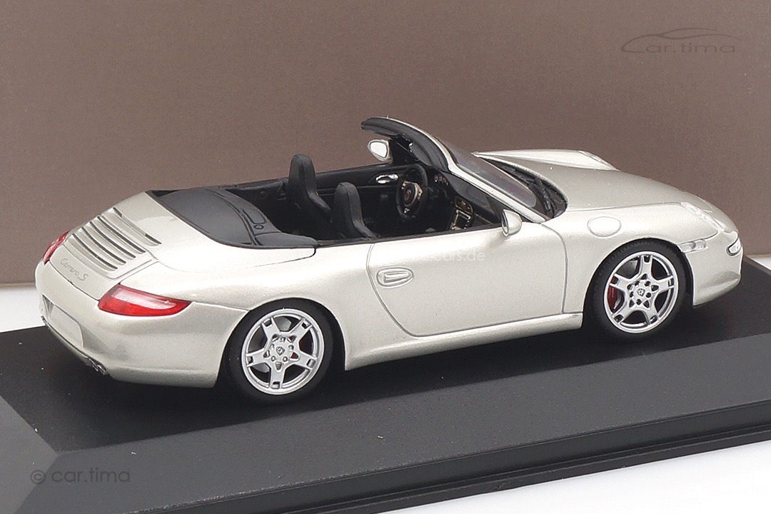Porsche 911 (997) Carrera S Cabriolet Silber Minichamps 1:43 WAP02015115