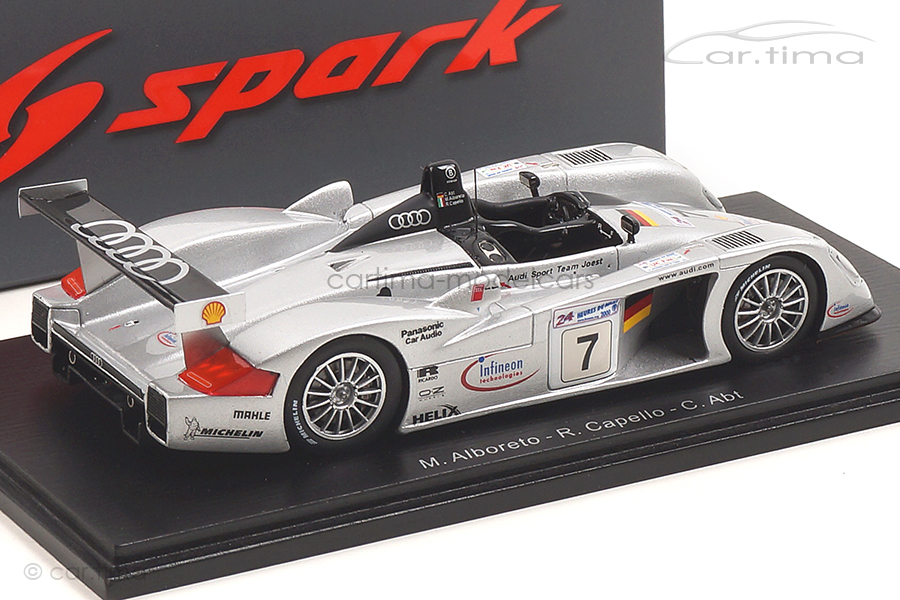 Audi R8 24h Le Mans 2000 Alboreto/Capello/Abt Spark 1:43 S3699 Audi R8 24h Le Mans 2000 Alboreto/Capello/Abt Spark 1:43 S3699