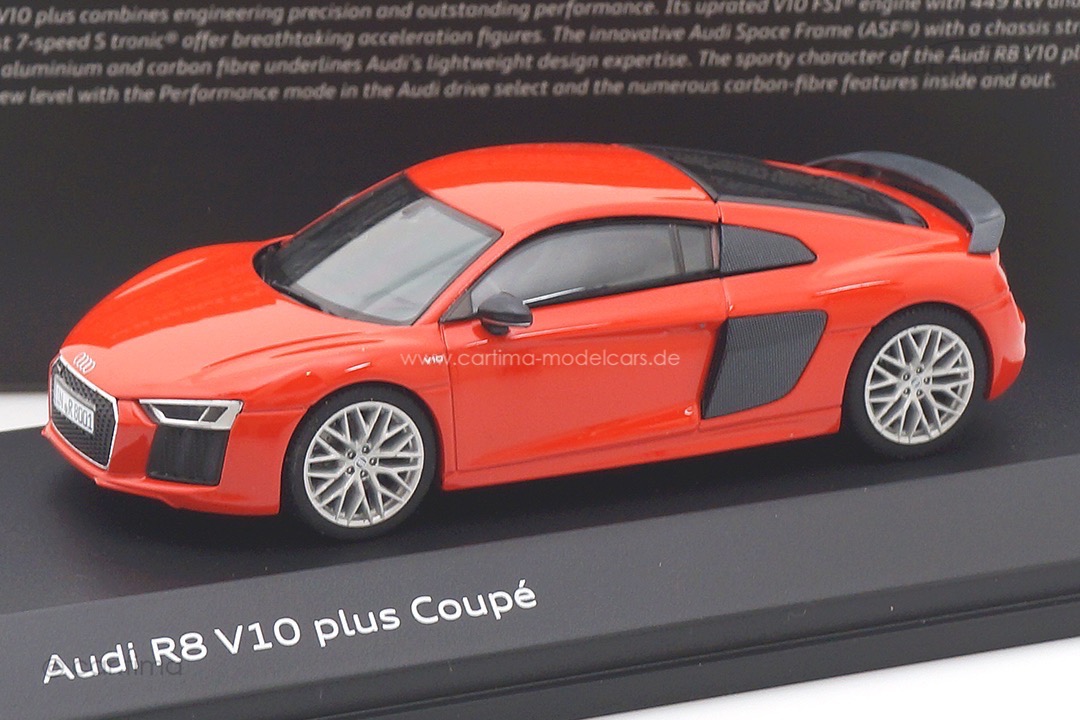 Audi R8 V10 plus Coupe Dynamitrot quattro GmbH 1:43 501.15.184.23
