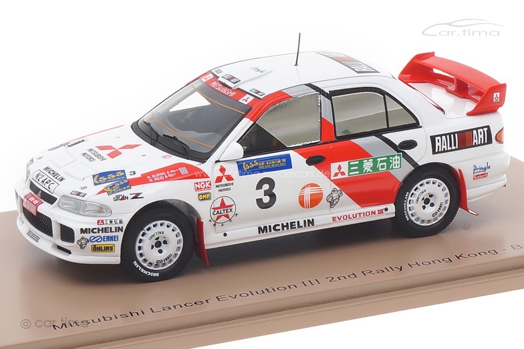 Mitsubishi Lancer EVOLUTION III Rallye Hong Kong 1996 Burns/Reid Spark 1:43 S6515 Mitsubishi Lancer EVOLUTION III Rallye Hong Kong 1996 Burns/Reid Spark 1:43 S6515